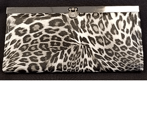 leopard print clutch purse